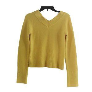 Ambiance women's long-sleeved blouse, yellow, size S
